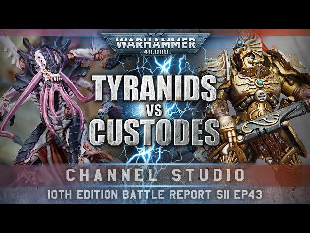 10th Edition Leviathan Tyranids vs Adeptus Custodes Warhammer 40K Battle Report 1750pts