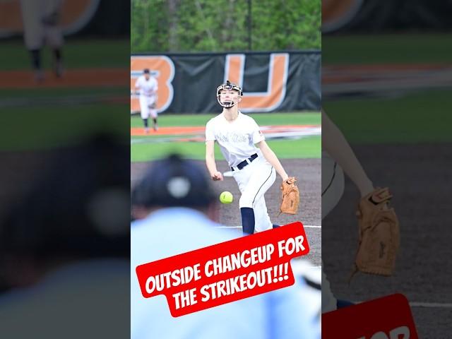  Strike 3 Beauty on the Outside Corner!  #softball