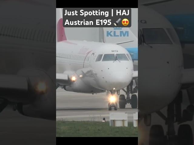 Just Spotting | HAJ | Fesch #planespotting #haj #austrian #E195 #fesch