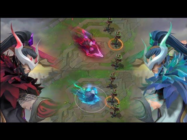 [Comparison] Zephyr Dragon Yi Vs Zephyr Dragon Yi Mythic Chroma || League Of Legends Wild Rift