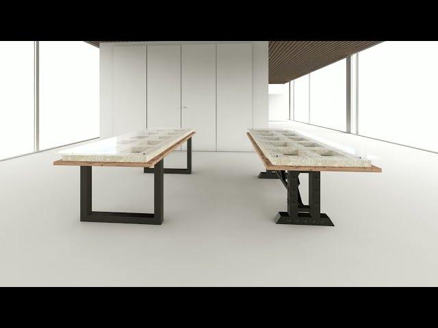 Kalif table 90 x 200 3D model Updated/Better table legs