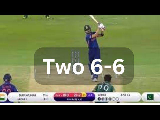 Kohli Smashes 2 sixes  To Haris Rauf |Pakistan Vs India T20 Match 2022 |