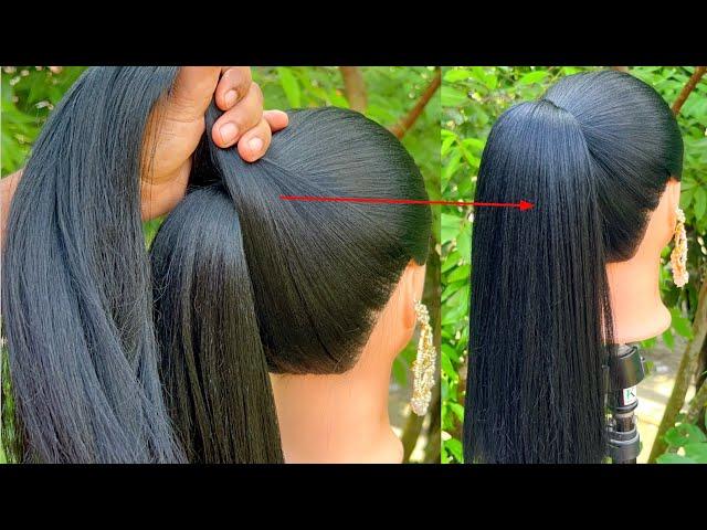 Very Easy High Ponytail Hairstyle With Trick || Quick Party Hairstyle || High Ponytail ||