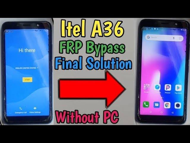 itel w5505 a36 frp bypass google account lock