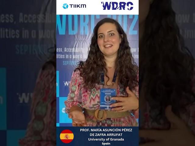 WDRC2024 | Voice of Proud Participant | From Spain #tiikm #WDRC #disabilityconference