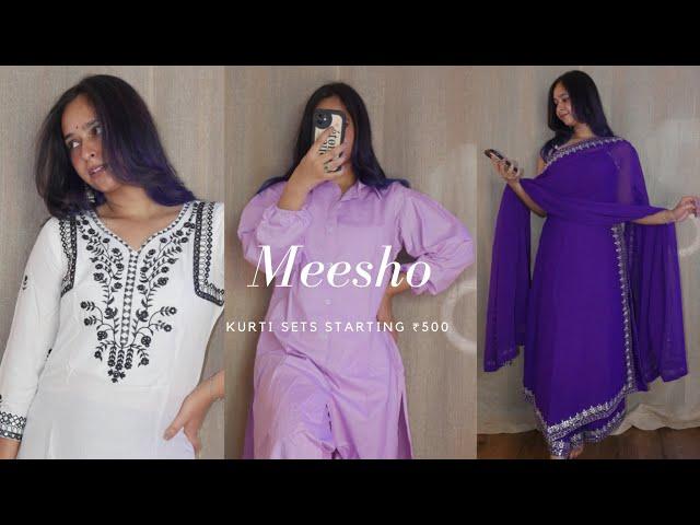 Meesho Kurti Sets Starting 500 | Meesho Latest Kurti Set Haul