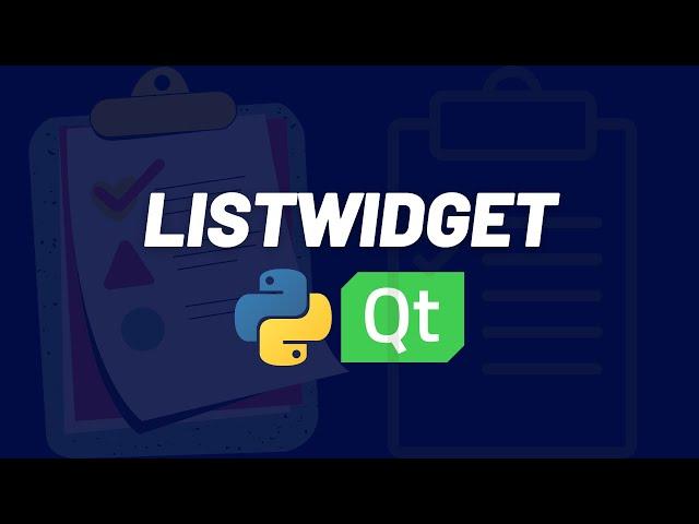 QListWidget - Python Pyqt5 Qt Designer