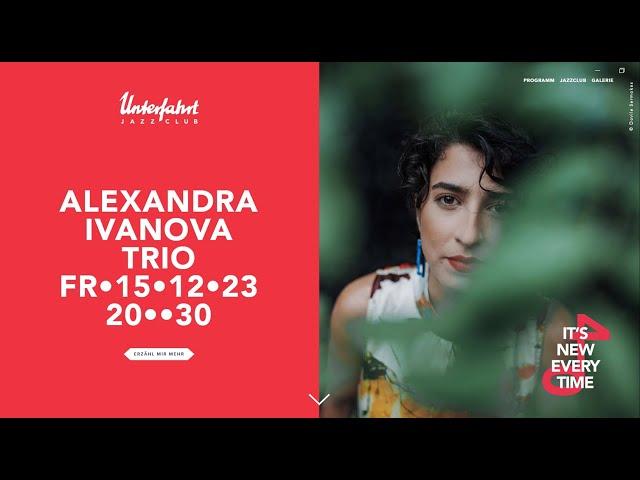 Beauty in Chaos (Alexandra Ivanova Trio) - live at Unterfahrt Munich 2023