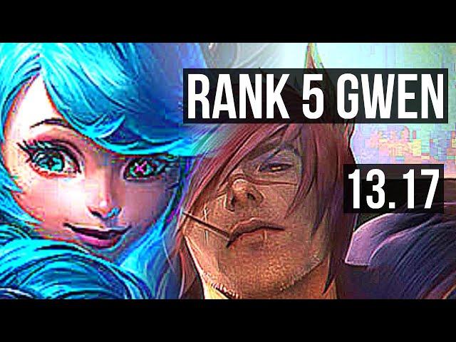 GWEN vs SETT (TOP) | Rank 5 Gwen, 66% winrate, Dominating | NA Challenger | 13.17