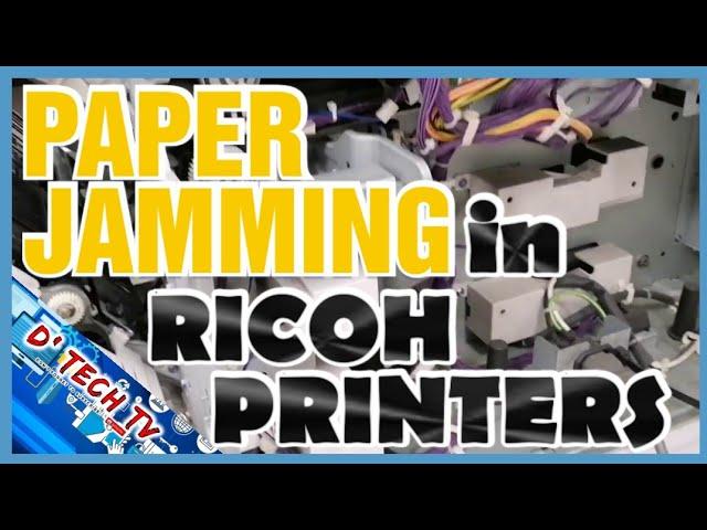 RICOH MACHINE MODEL MP 3053,2852 { PAPER JAMMING } || D' Tech TV