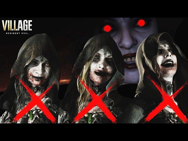 All Lady Dimitrescu's Reactions to Her Daughters Deaths - Resident Evil 8: Village