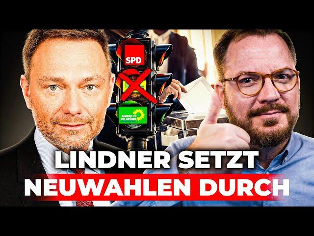 Christian Lindner setzt Neuwahlen durch