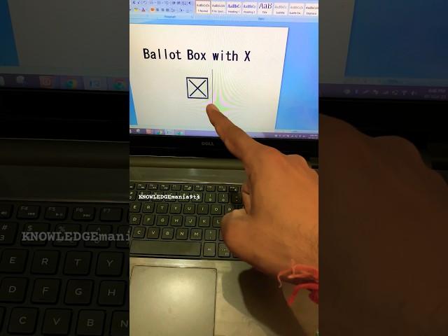 Ballot Box with Cross  shortcut #msword #shorts #mswordtricks #computer #viral