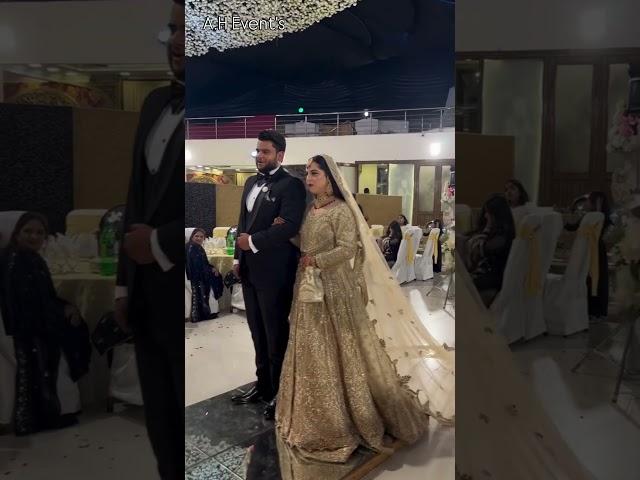 Walima Entry Congratulations Mr & Mrs| Grand Fireworks On Walima Ceremony| A.H Events|