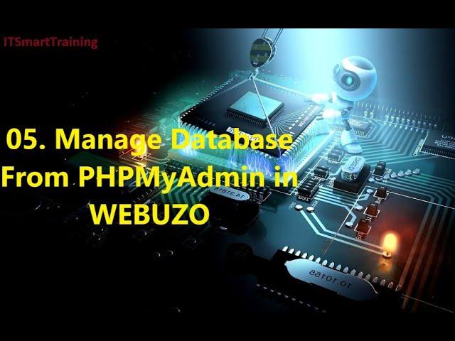 Manage Database From PHPMyAdmin in WEBUZO | Episode 05