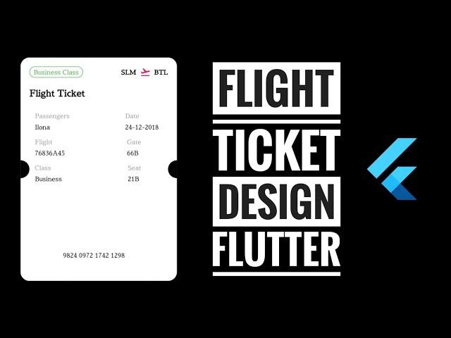 How to Create Flight Ticket UI in Flutter | Flutter Tutorials | Speed Code | Flutter | CodeStudio