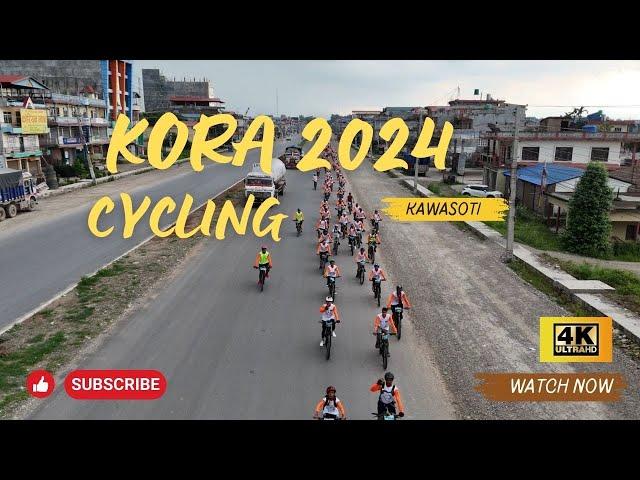 Kora Cycing Challenge 2024 : Breathtaking Aerial Views of Kawasoti