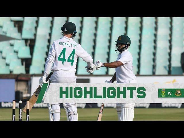 Proteas vs Bangladesh | 1st TEST HIGHLIGHTS | DAY 1 | #BetwayTestSeries HollywoodBets Kingsmead