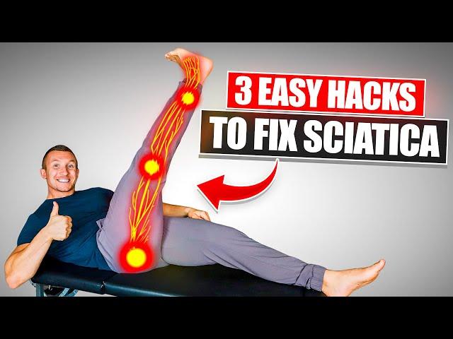 3 EASY Hacks to Fix Sciatica & Low Back Pain (No Equipment Needed!)