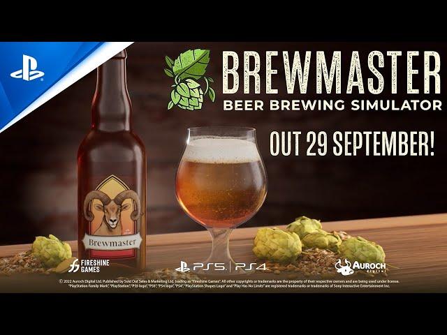 Brewmaster: Beer Brewing Simulator - Release Date Announce Trailer | PS5 & PS4 Games