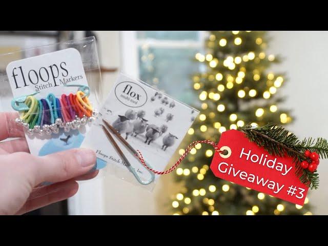 CLOSED | Holiday Giveaway #3 | Floops Stitch Markers and Flox | 2022 | Knitting House Square