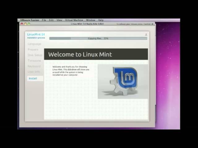 Linux Mint 14 Kde Installation Steps on VMware Fusion 5