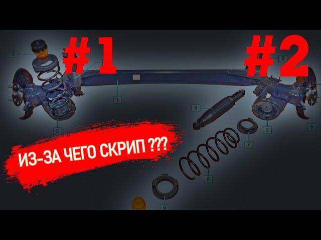 ПОЧЕМУ СКРИПИТ ЗАДНЯЯ ПОДВЕСКА (ЗАДНЯЯ БАЛКА И САЙЛЕНТБЛОКИ), ОБЪЯСНЯЕМ ПРИРОДУ СКРИПА #Shorts
