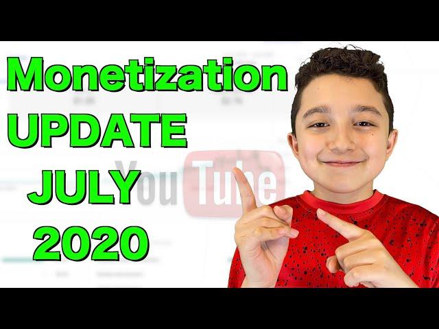 More Money for Youtubers ( NEW YOUTUBE MONETIZATION UPDATE JULY 2020 )