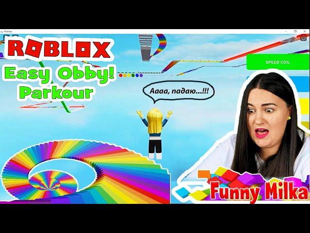 Мой первый летсплей Roblox Easy Obby! Parkour