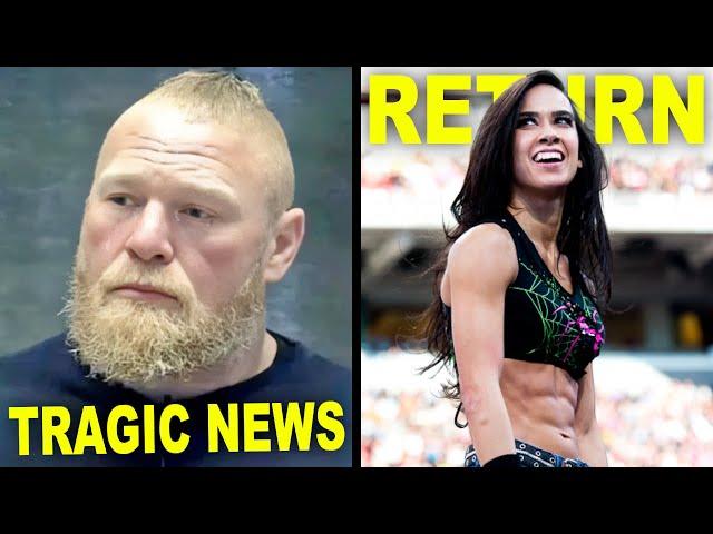 BREAKING: Brock Lesnar Tragic News...AJ Lee Signs With WWE For Massive Return Leaked