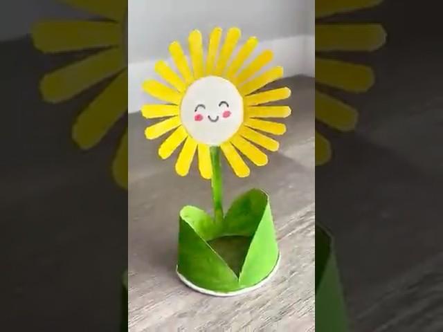 Paper Cup Flower Craft for Kids | Spring Preschool Craft with Miss Daisy