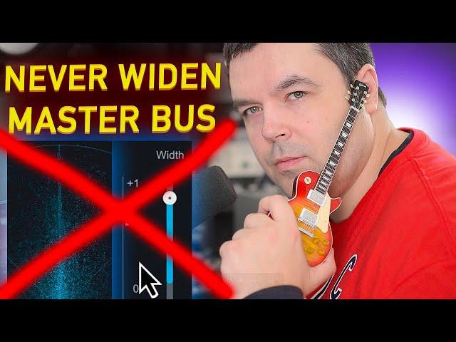 Shocking Mixing And Mastering Myth Busting - Never Widen Master Bus