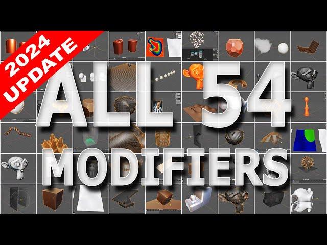 All 54 Modifiers in Blender Explained in 10 Minutes - 2024 Update