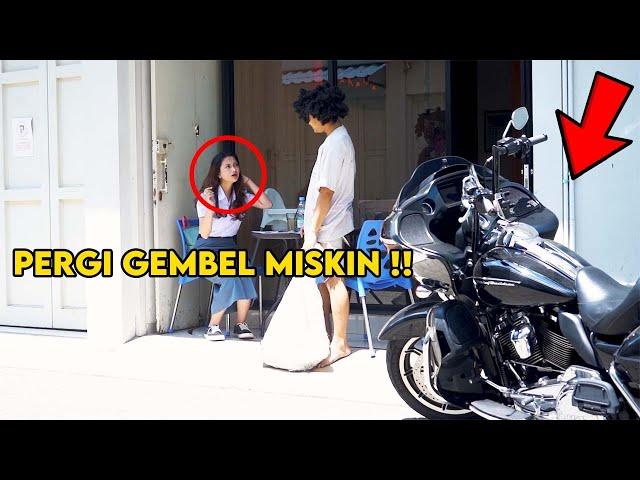 EPIC !! REAKSI CEWE SMA INI, BIKIN GEMBEL SULTAN KAGET !!