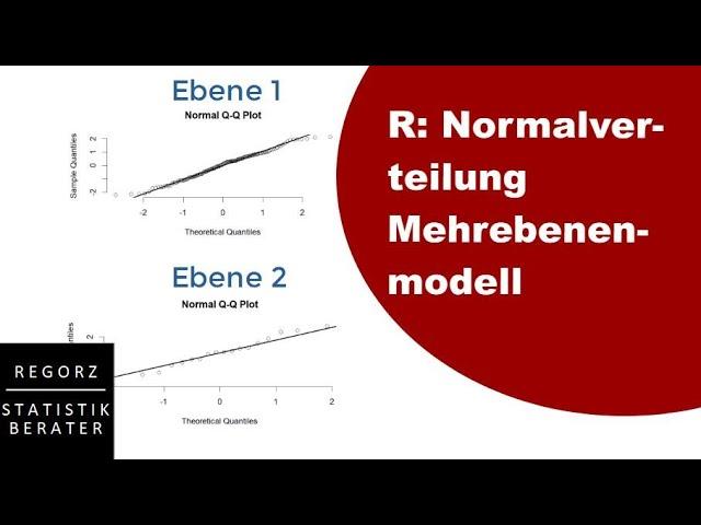 Normalverteilung Mehrebenenmodell in R prüfen