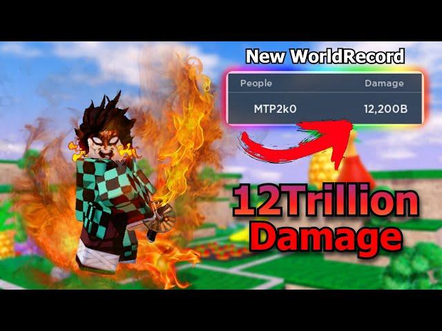 12 Trillion Damage With Tanjiro 7 Star, new Dmg World Record | All Star Tower Defense