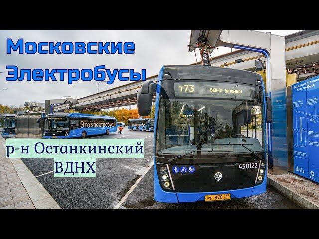 Электробусы Москвы Весенний район Останкино (ВДНХ)