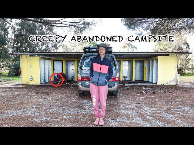 Van Life - Seriously Creepy Moment Parked at Abandoned Campsite