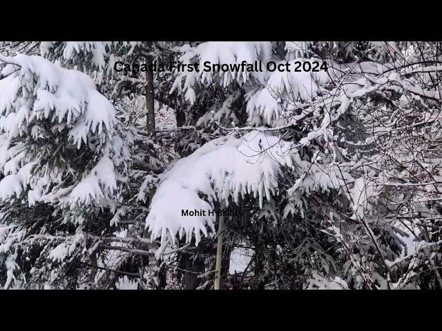 #21 Sudbury Canada First Snowfall Oct 2024️️️