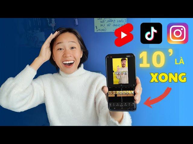 4 Bước Edit Video bằng ĐIỆN THOẠI chỉ 10 PHÚT - KIẾM TIỀN ONLINE  2023