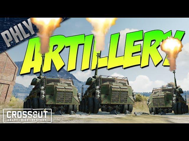 Crossout - ARTILLERY SUPPORT - Spider Tank Gameplay  (Crossout Gameplay)