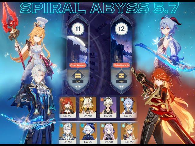 Skirk is coming home!! Spiral abyss 5.7 Mavuika Melt ft Neuvillette freeze