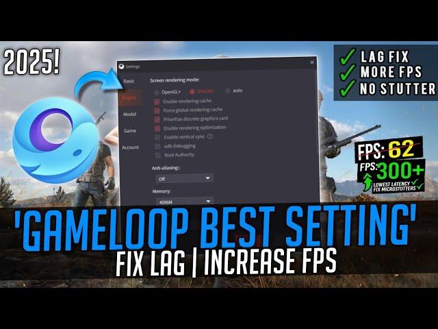 Gameloop Best Settings For Low End PC | Gameloop Emulator Optimize For Performance 2025