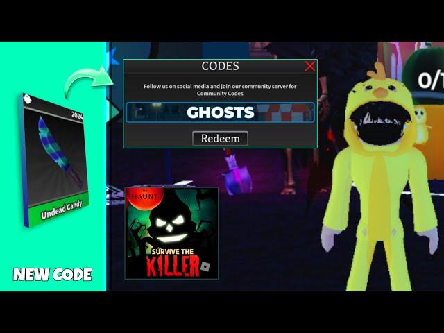 New Halloween update Code in Survive the killer | [ROBLOX]