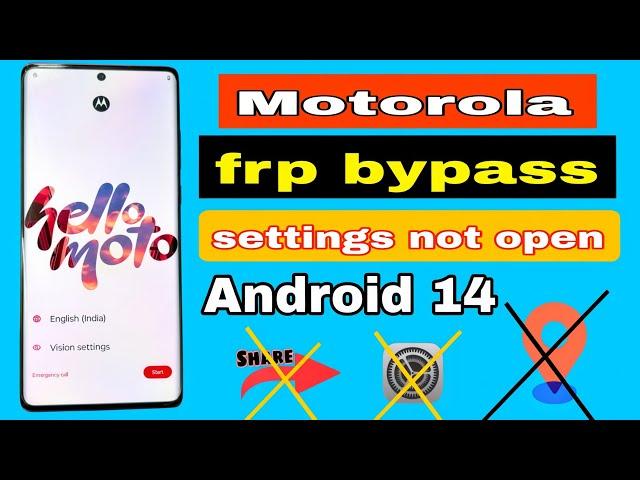 Moto edge 50 fusion frp bypass settings not working/Moto edge 50 fusion frp bypass share not working