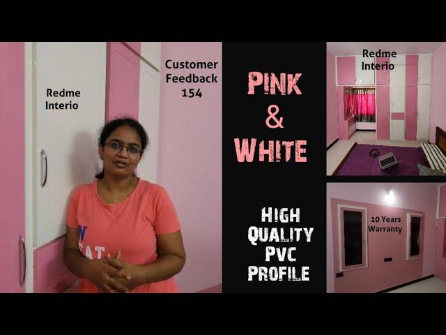 #UpvcPink&White UPvc Modular #Kitchencoimbatore & Wardrobe #DressingTable #UPvcTVUnit |High Quality