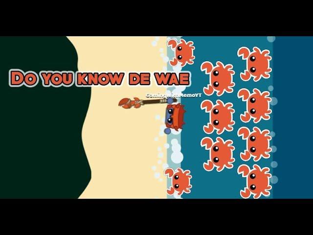 STARVE.IO The Rise Of The "DO U KNOW DE WAE" Crabs ! (GETTING FULL CRAB GEAR) !