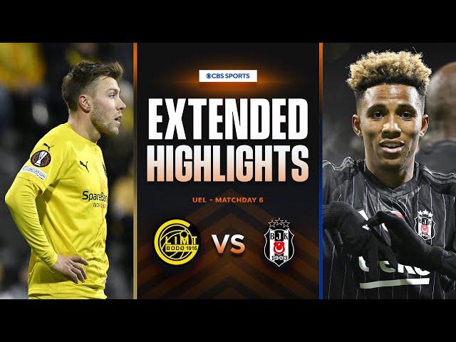 Bodø/Glimt vs. Beşiktaş: Extended Highlights | UEL League Phase MD 6 | CBS Sports Golazo