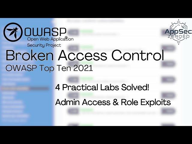 Broken Access Control Part 1 | Admin Access Labs | Hidden URLs | Role Manipulation Exploits