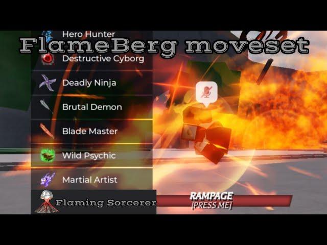 FlameBerg moveset